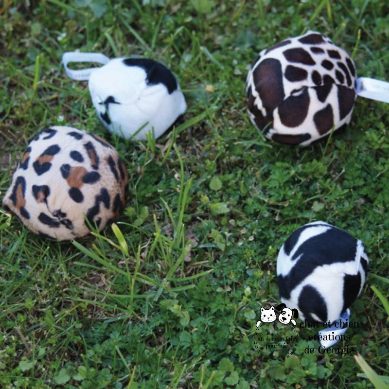 Préhistoballes, jouet créé par Georgia pour chat et chien