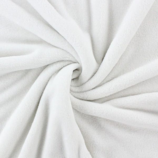 tissu polaire blanc